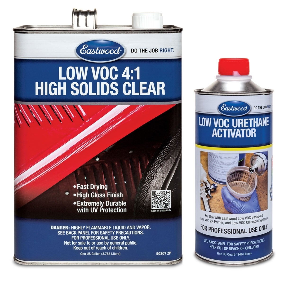 Eastwood 4:1 Low VOC High Solids Clear for Automotive Car Paint - Gallon