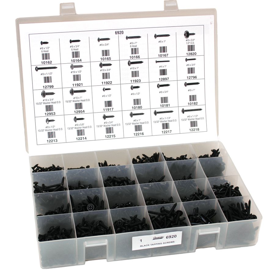 Image of Auveco Black Tapping Screws Kit 6920