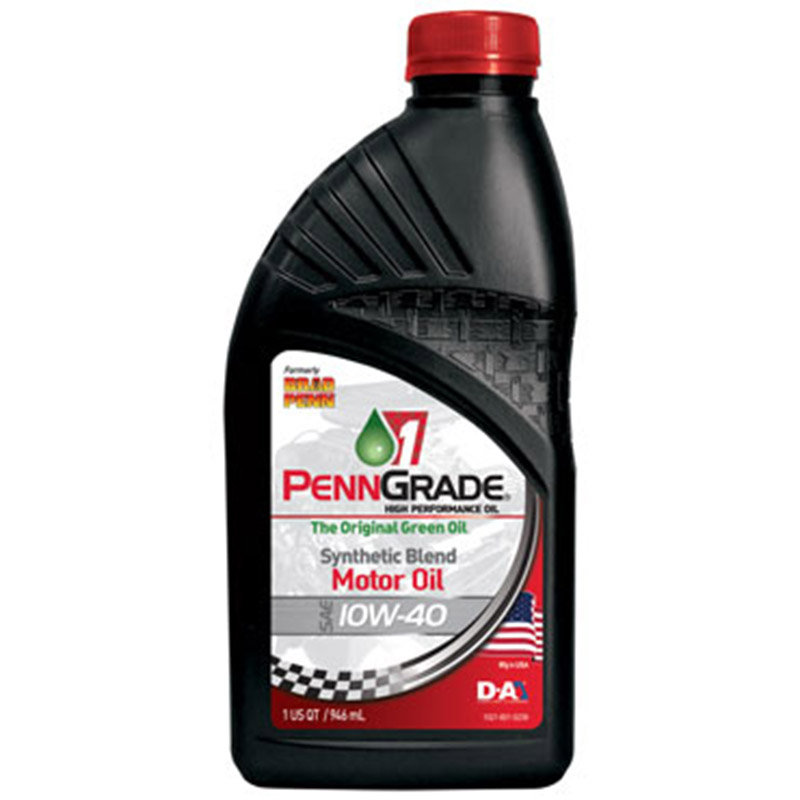 Image of PennGrade 1 Partial Syn High Perf Oil SAE 10W40 1 Quart 71446