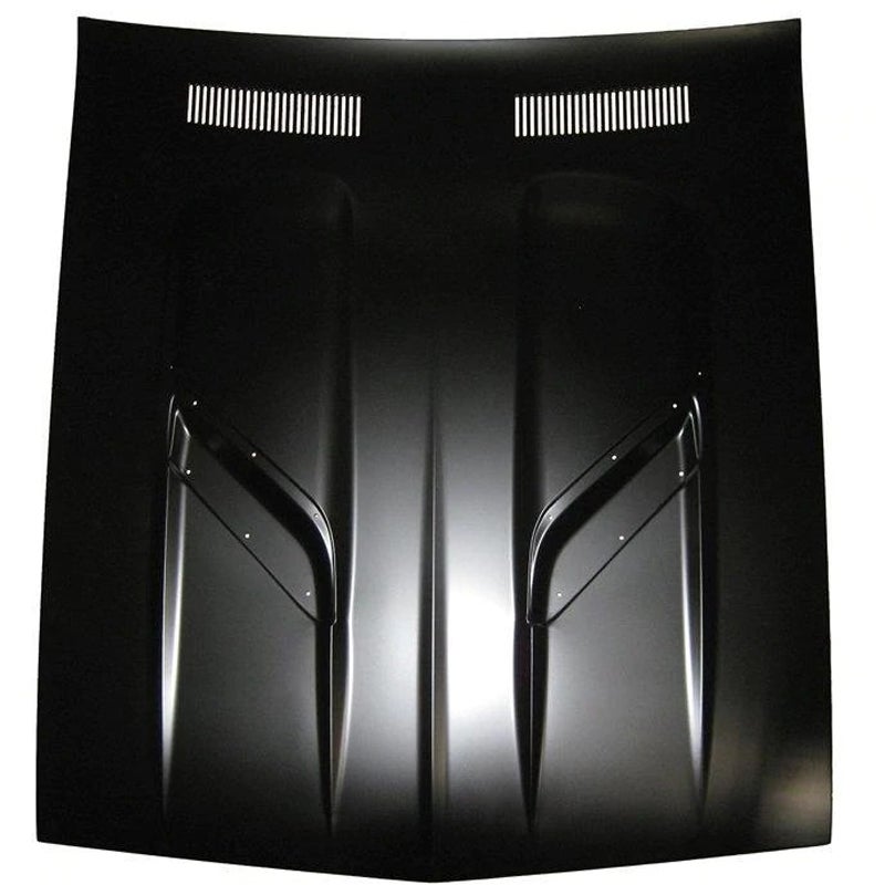 Golden Star Dual Scoops Twin Bulge Hood 1970-74 Plymouth Cuda HO10-704