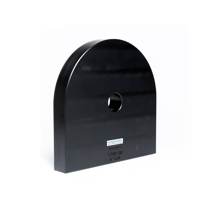icengineworks 1875EHSeries (1-7/8"OD) HDPE Tube Cutting Spacer, 5.000"-CLR 1875EHCS50