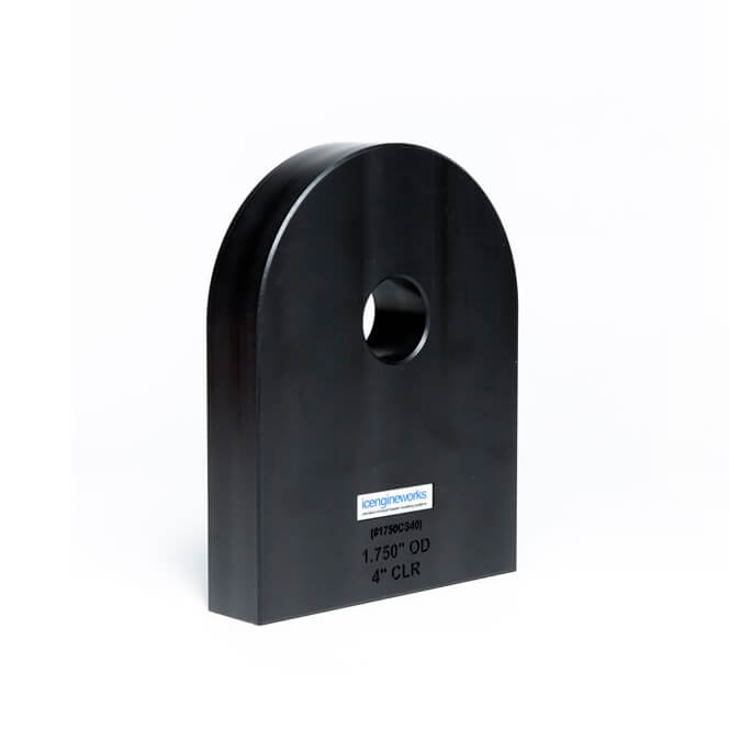 icengineworks 1875EHSeries (1-7/8"OD) HDPE Tube Cutting Spacer, 4.000"-CLR 1875EHCS40