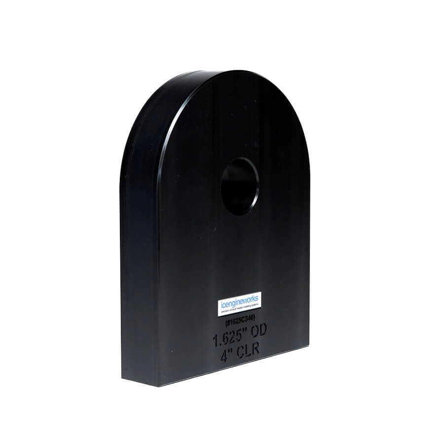 icengineworks 1625EHSeries (1-5/8"OD) HDPE Tube Cutting Spacer, 4.000"-CLR 1625EHCS40