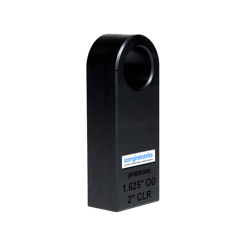 icengineworks 1625EHSeries (1-5/8"OD) HDPE Tube Cutting Spacer, 2.000"-CLR 1625EHCS20