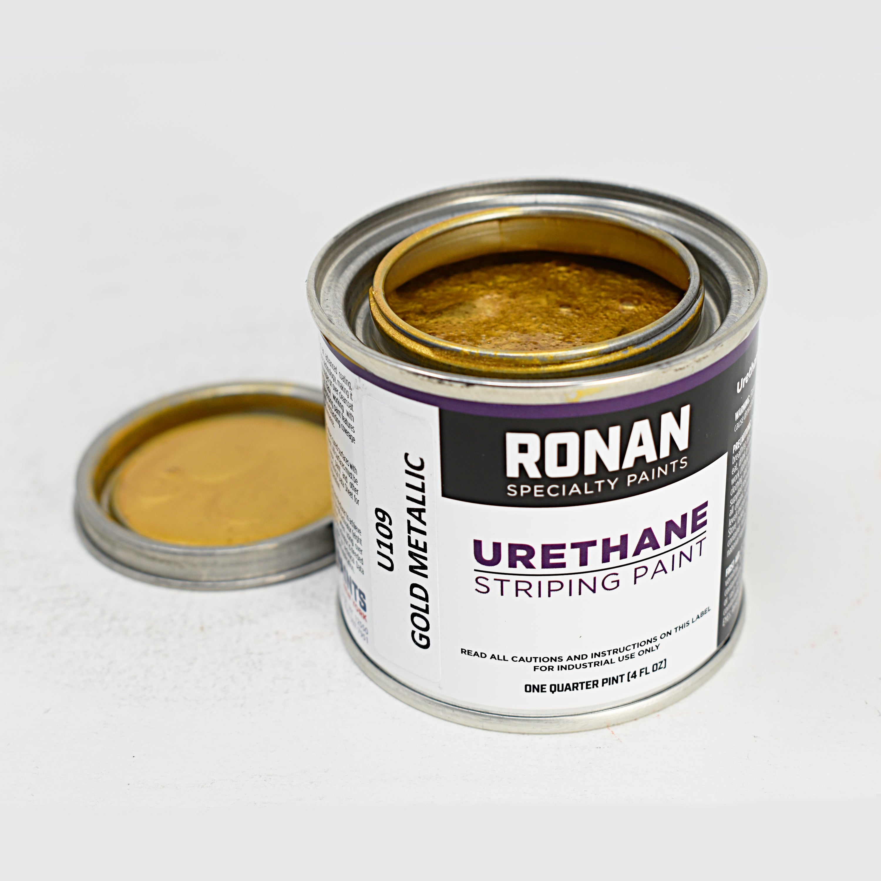 Ronan One Stoke Pin Striping Urethane Gold Metallic Quarter Pint