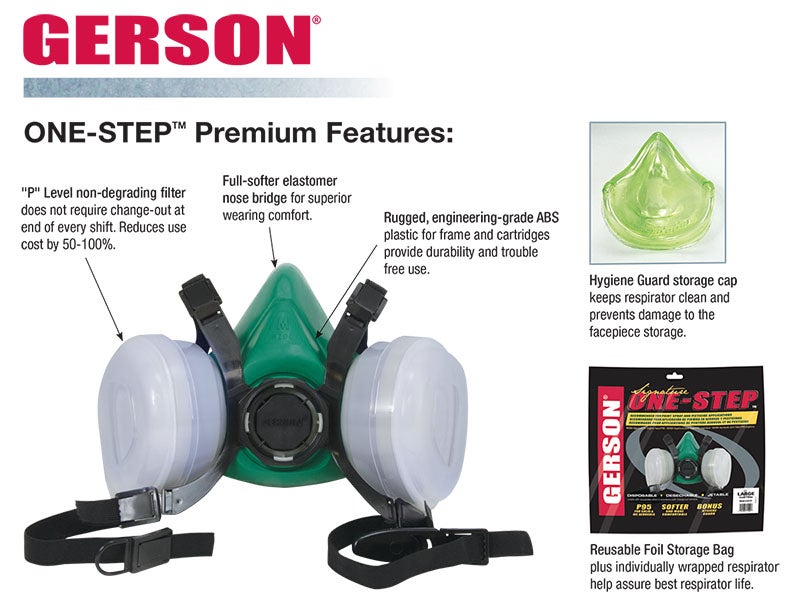 Gerson One Step P95 Respirator Large 8311P