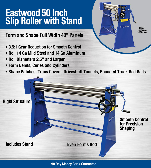 Eastwood 50 Inch Slip Roller with Stand