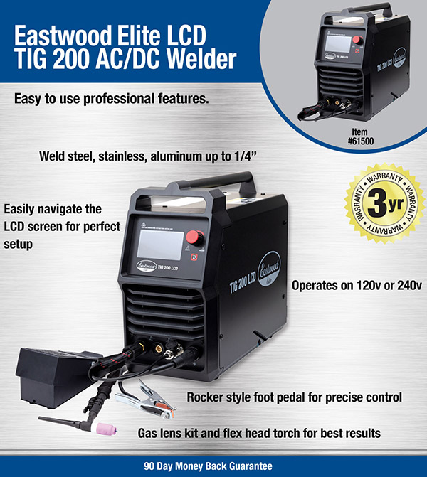 Eastwood Elite TIG 200 LCD AC/DC Welder