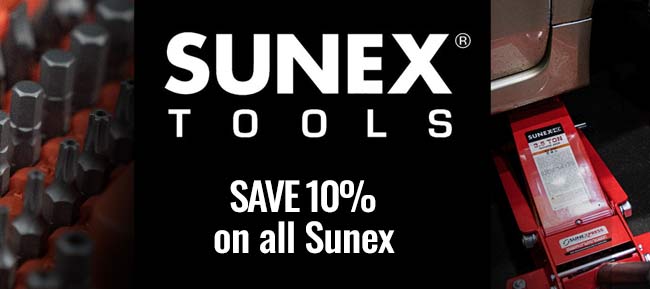 Sunex Tools - Save 10 percent on all Sunex. Shop Sunex socket tools, lifts, and other tools at Eastwood
