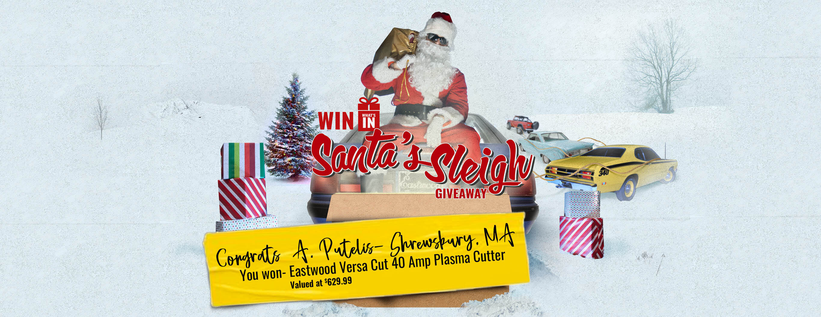 Win What's in Santa's Sleigh Giveaway