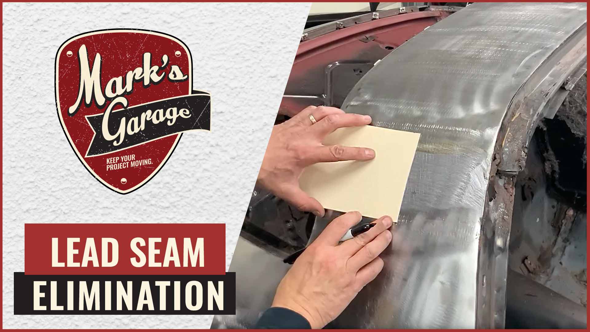 How To Remove a Lead Seam - Quarter panel car repair